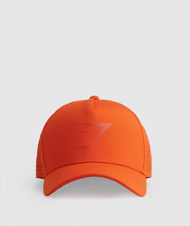 Gymshark Mesh Trucker Caps Orange | NZ 0DFQBP